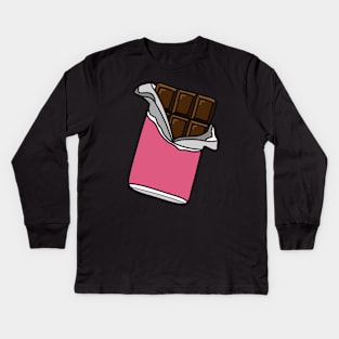 Chocolate Bar Kids Long Sleeve T-Shirt